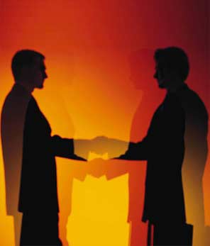 Handshake in business
